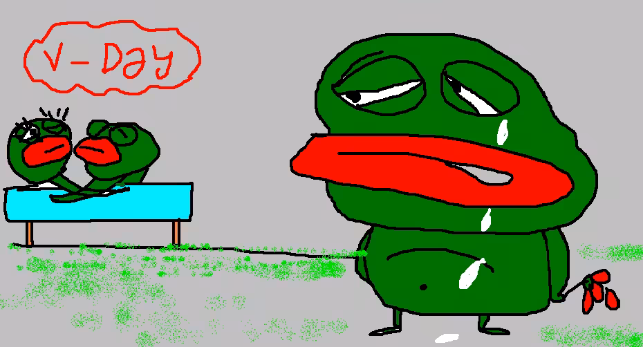 V Day Pepe Hearts