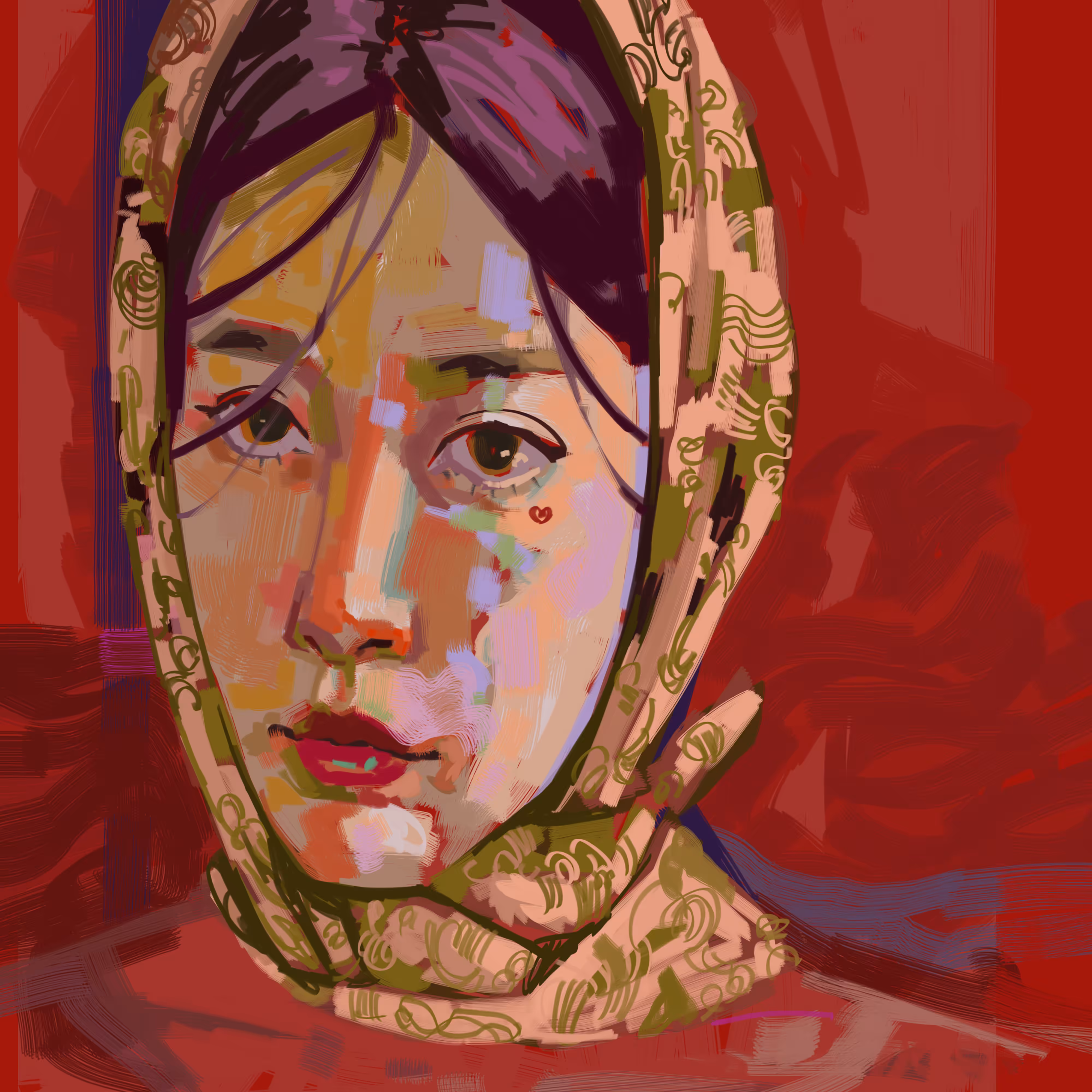 Girl with headscarf 