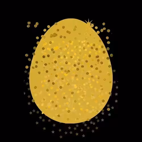 3 of 3 Solid Digital Gold Egg