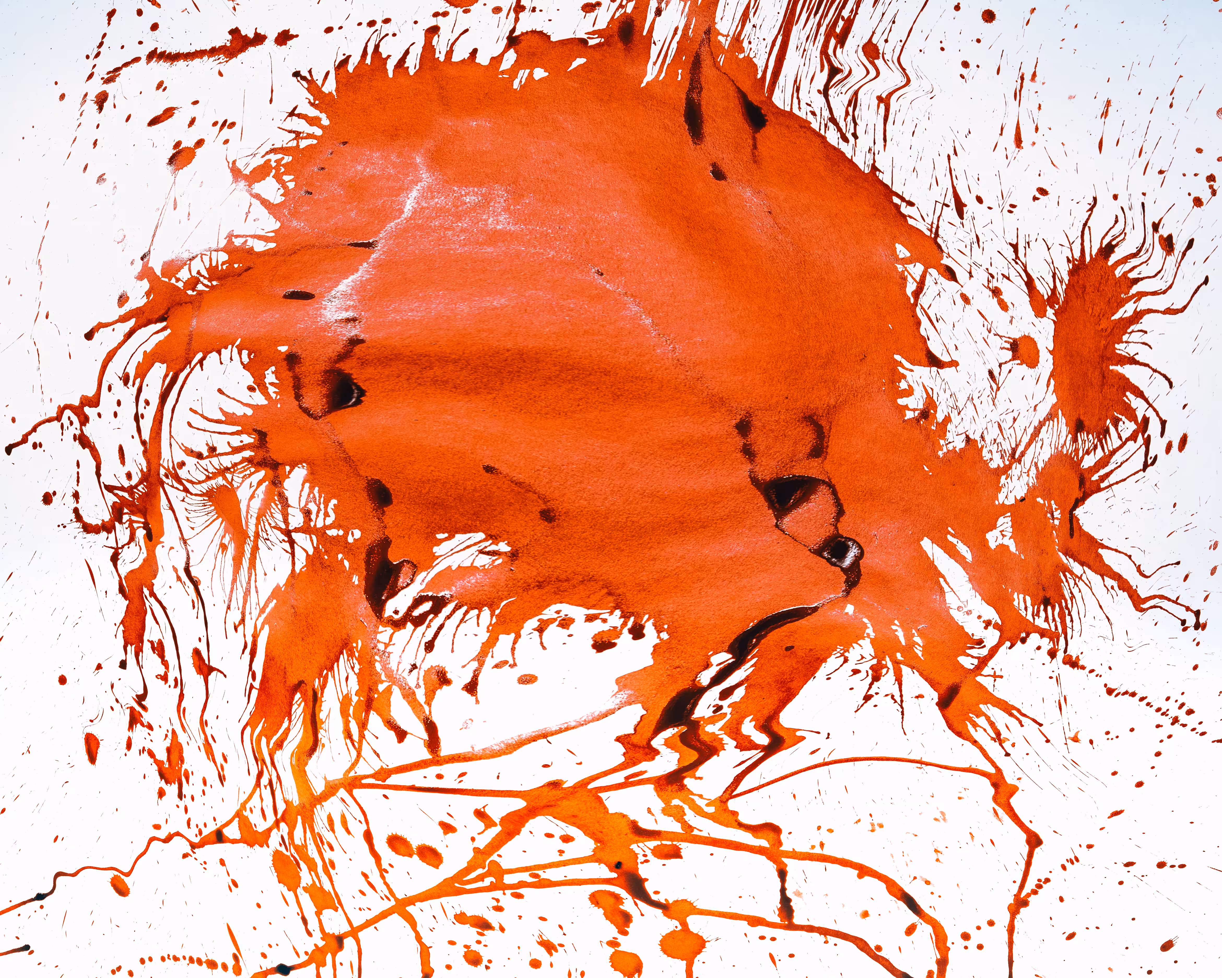 «red blood white snow #25» 2021