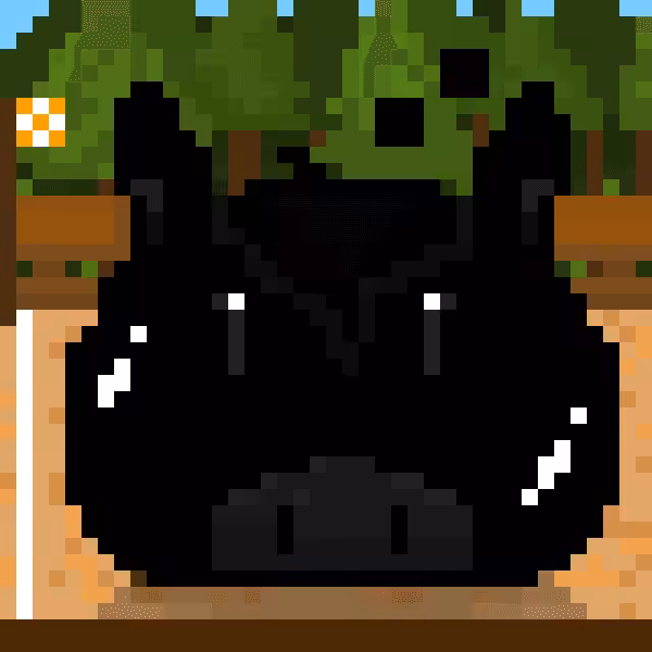 Black Horse Slime - Happy farm collection No.18