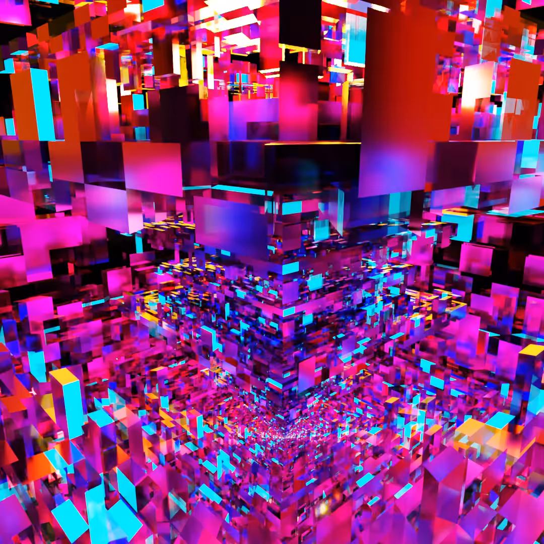 Infinite 3d generative pyramid