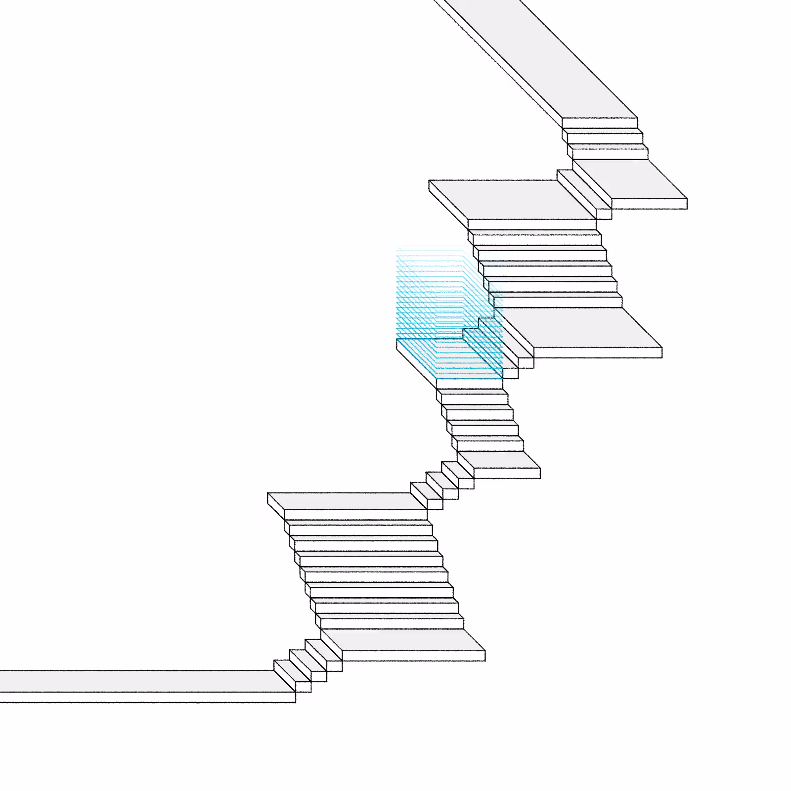 Stairs in a room #89