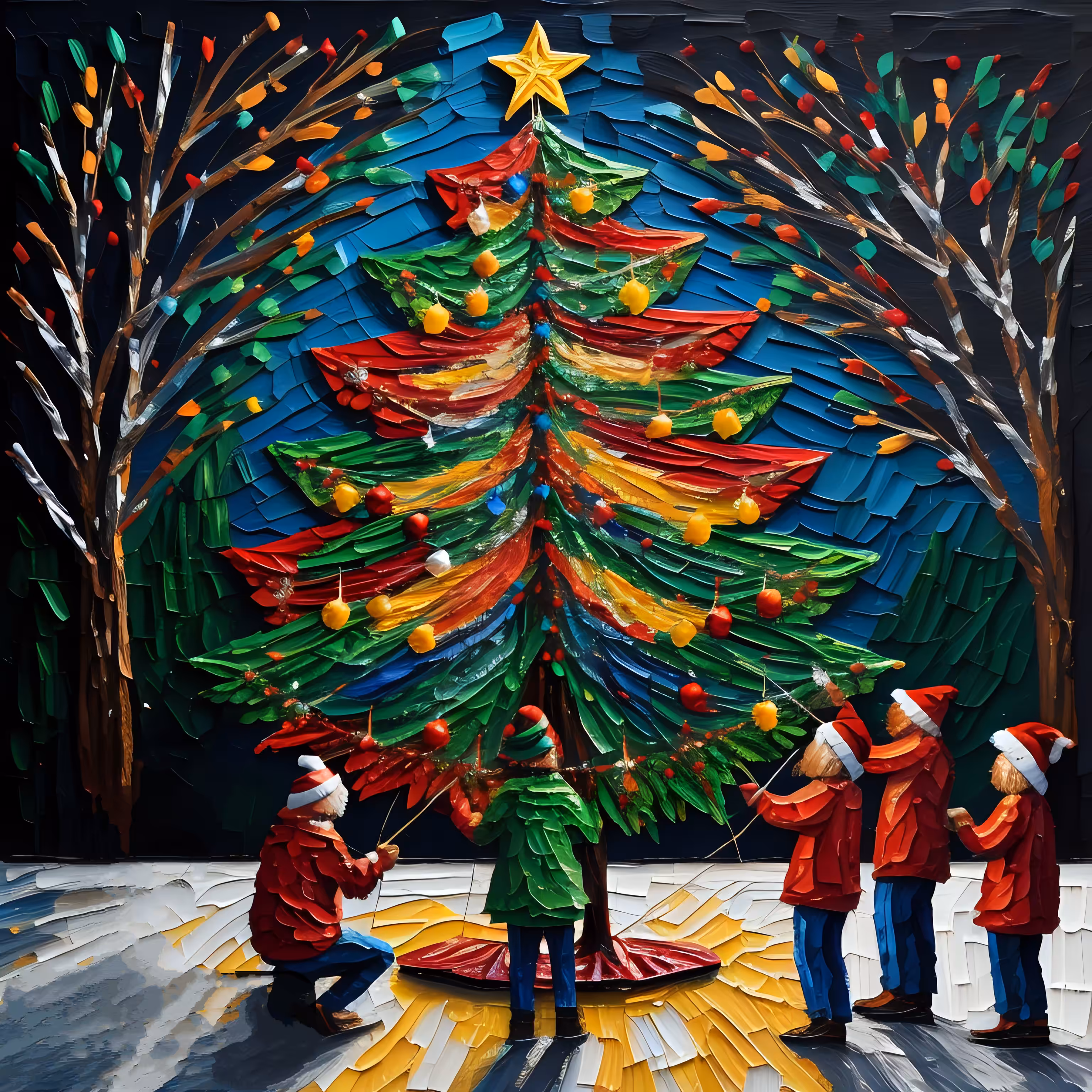 Parol on a Christmas Tree