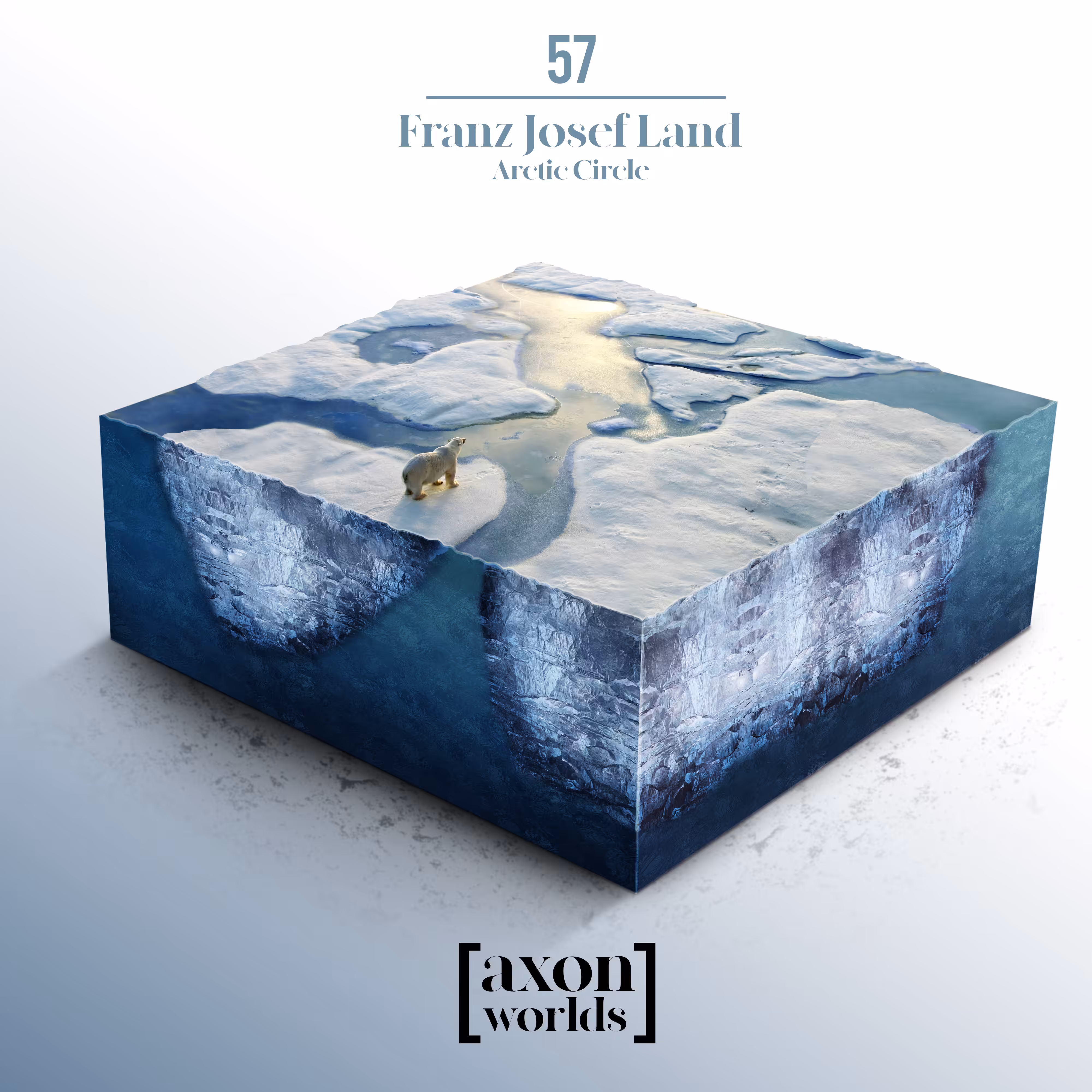 AXON WORLD | 57/1423 | FRANZ JOSEF LAND | ARCTIC CIRCLE | MICRO WORLD |