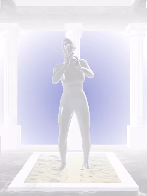 HeavenComputer: The Cheering Navy Shimmer Woman #2921