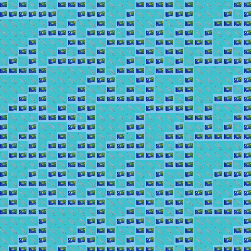 Elementary Cellular Emoji Automata #33