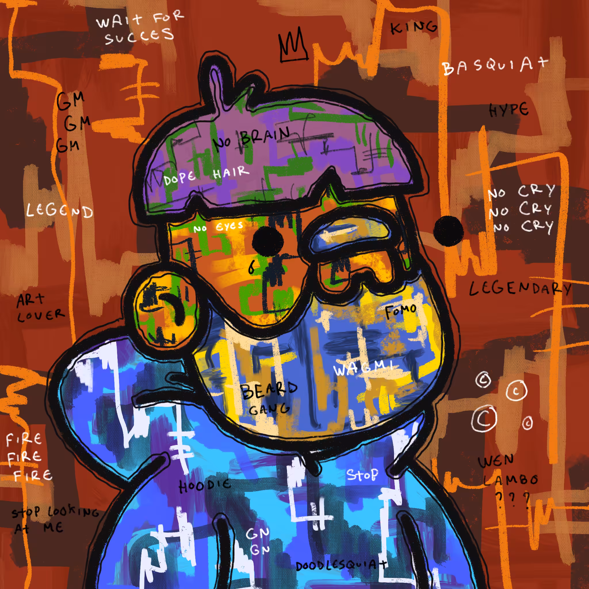 Doodlesquiat #80
