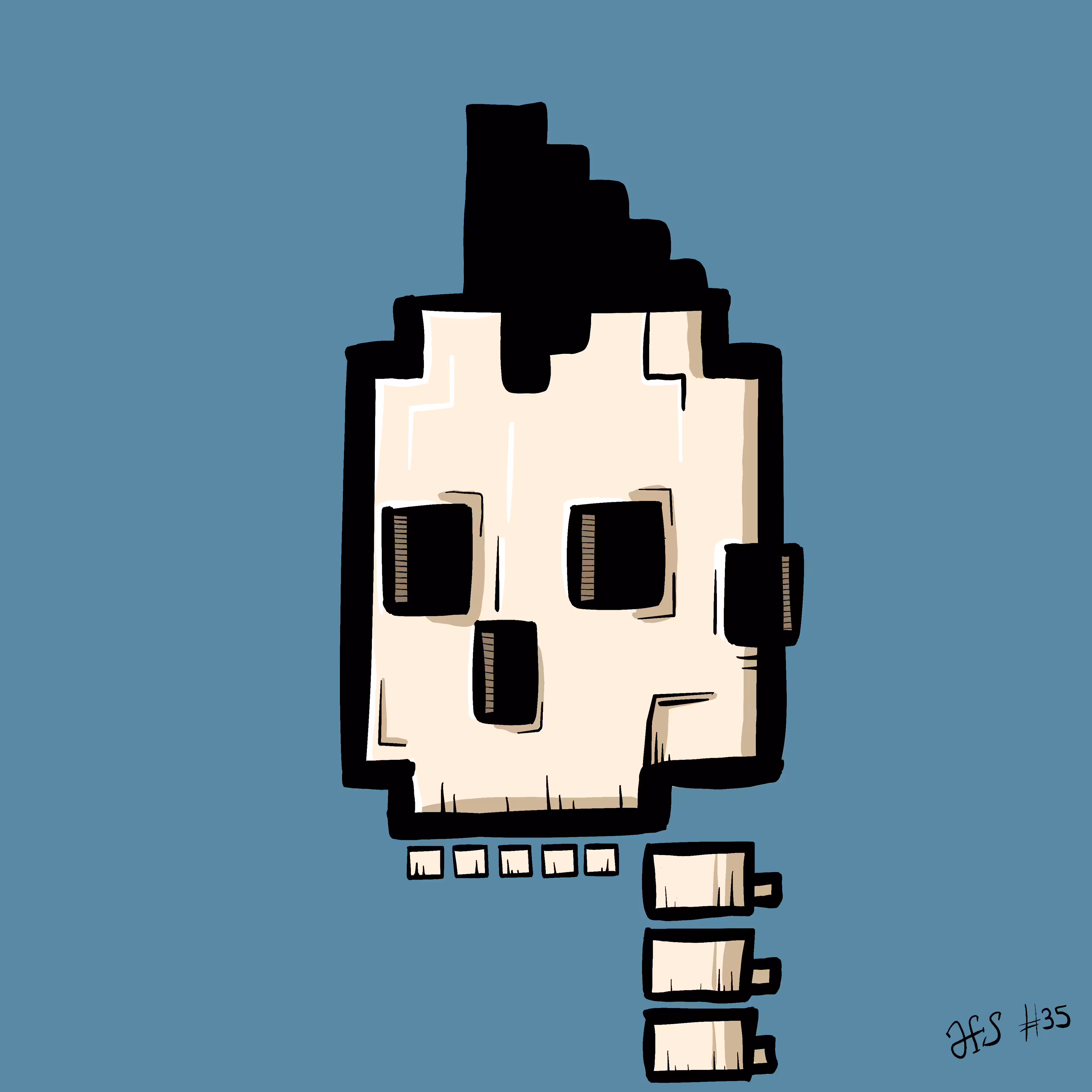 Almost Fancy Skull #35