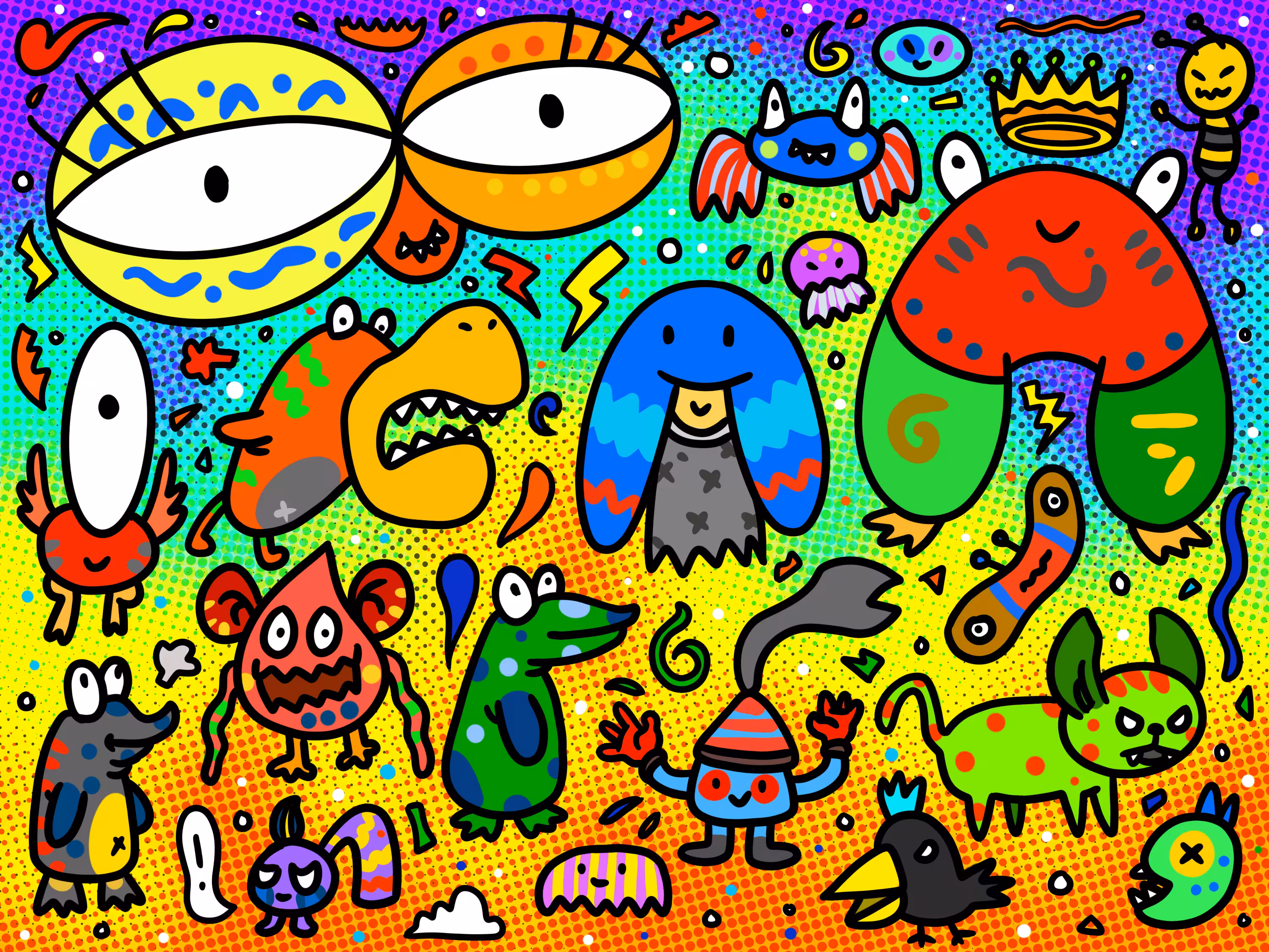 Doodle Monster Family 16