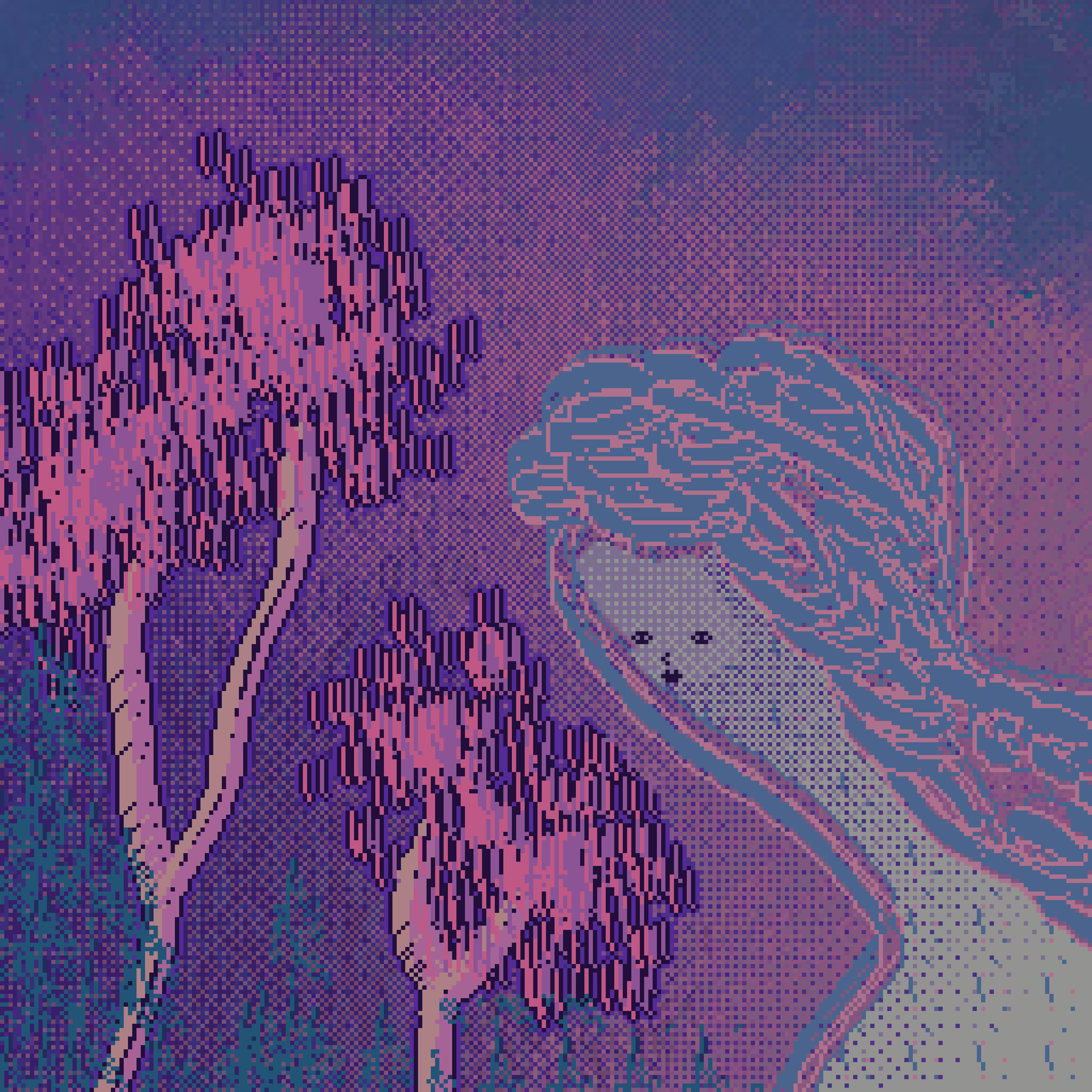 Lady at garden