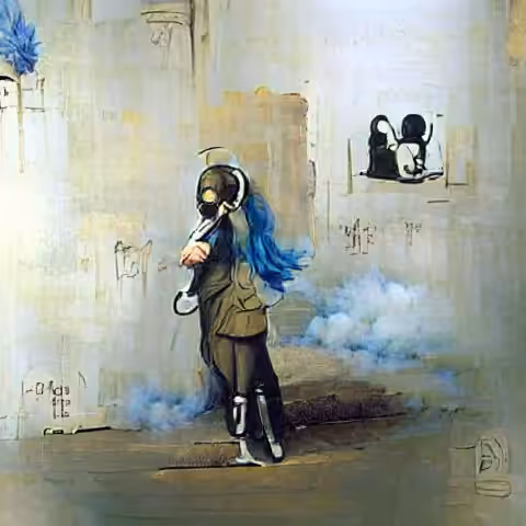 Girl With The Blue Hair