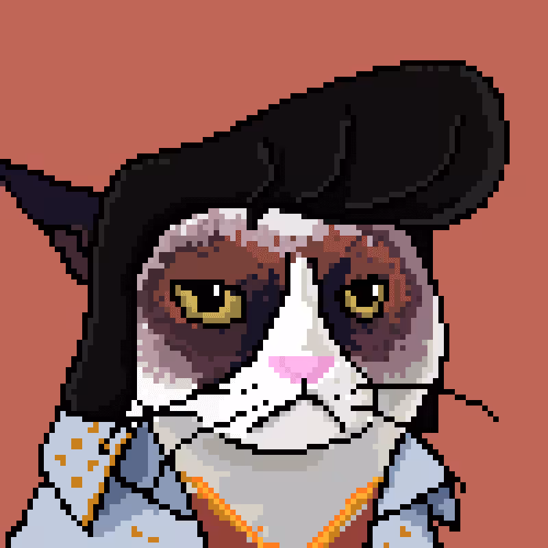 NFT Sad cat #12 - Elvis