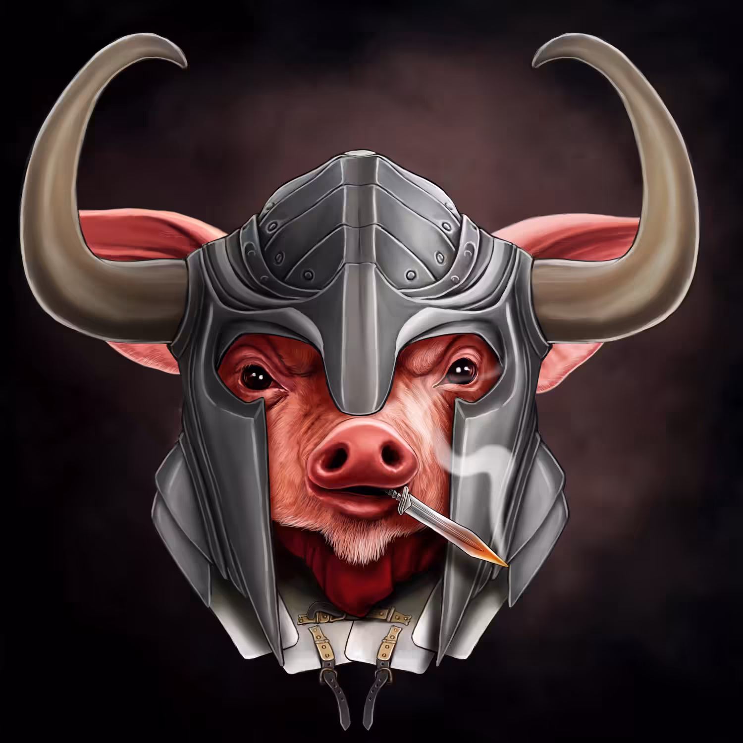 #070 Roman warrior pig