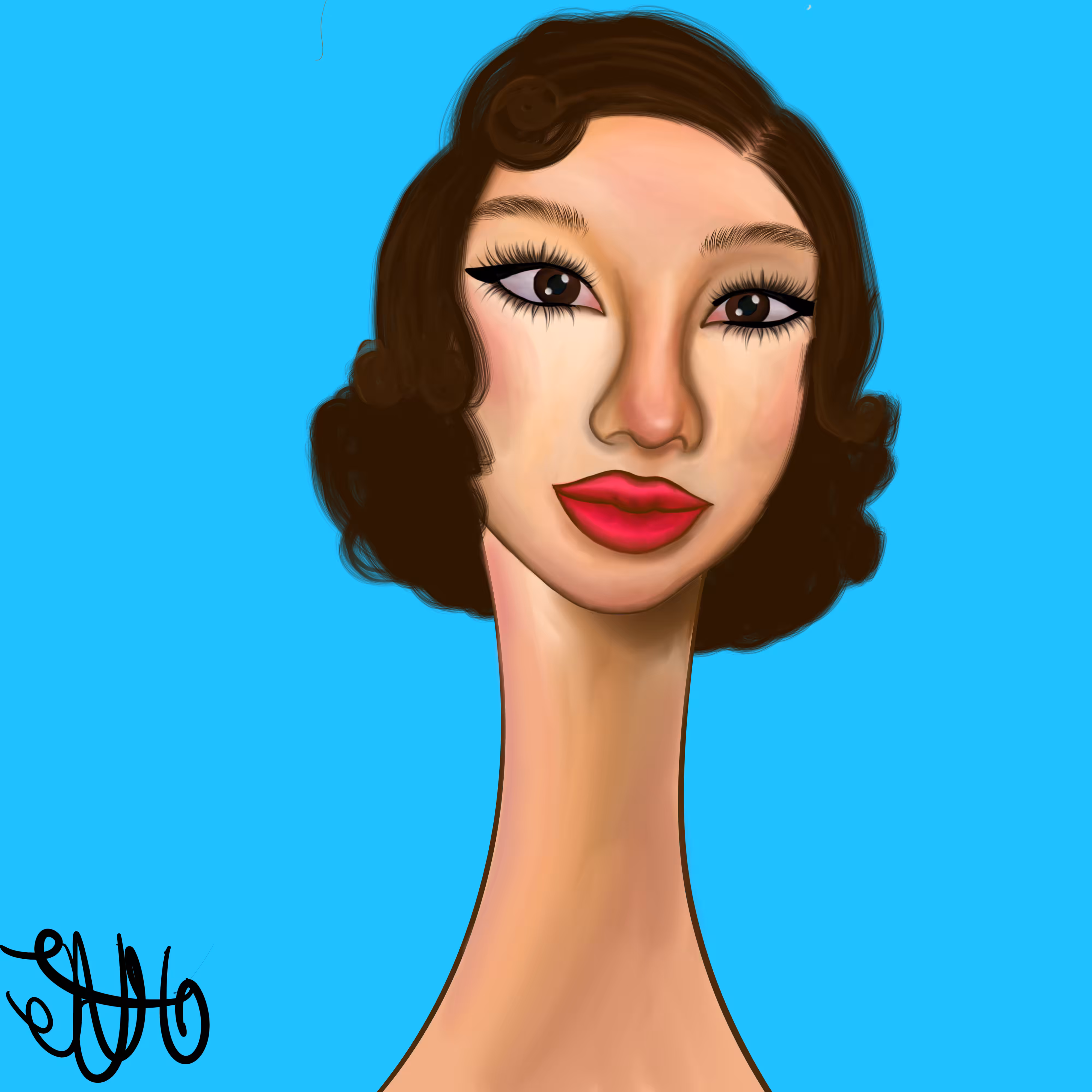 Long Neckie #103 "Showing Up Like Her"