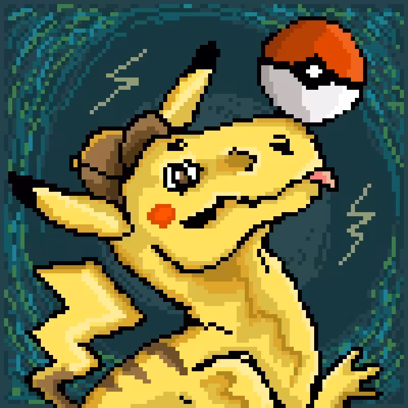 CryptoDinosaurs #76 - Pikachu
