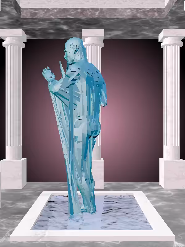 HeavenComputer: The Fragmented Robotic Aqua Green Man #3940