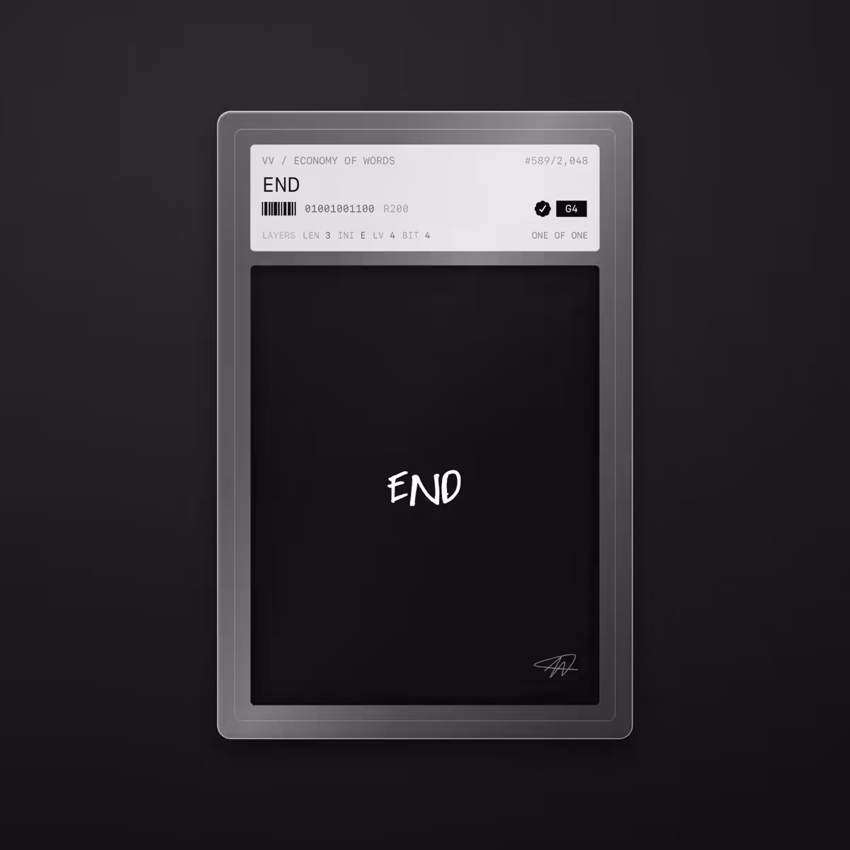 Economy of Words: END · #589