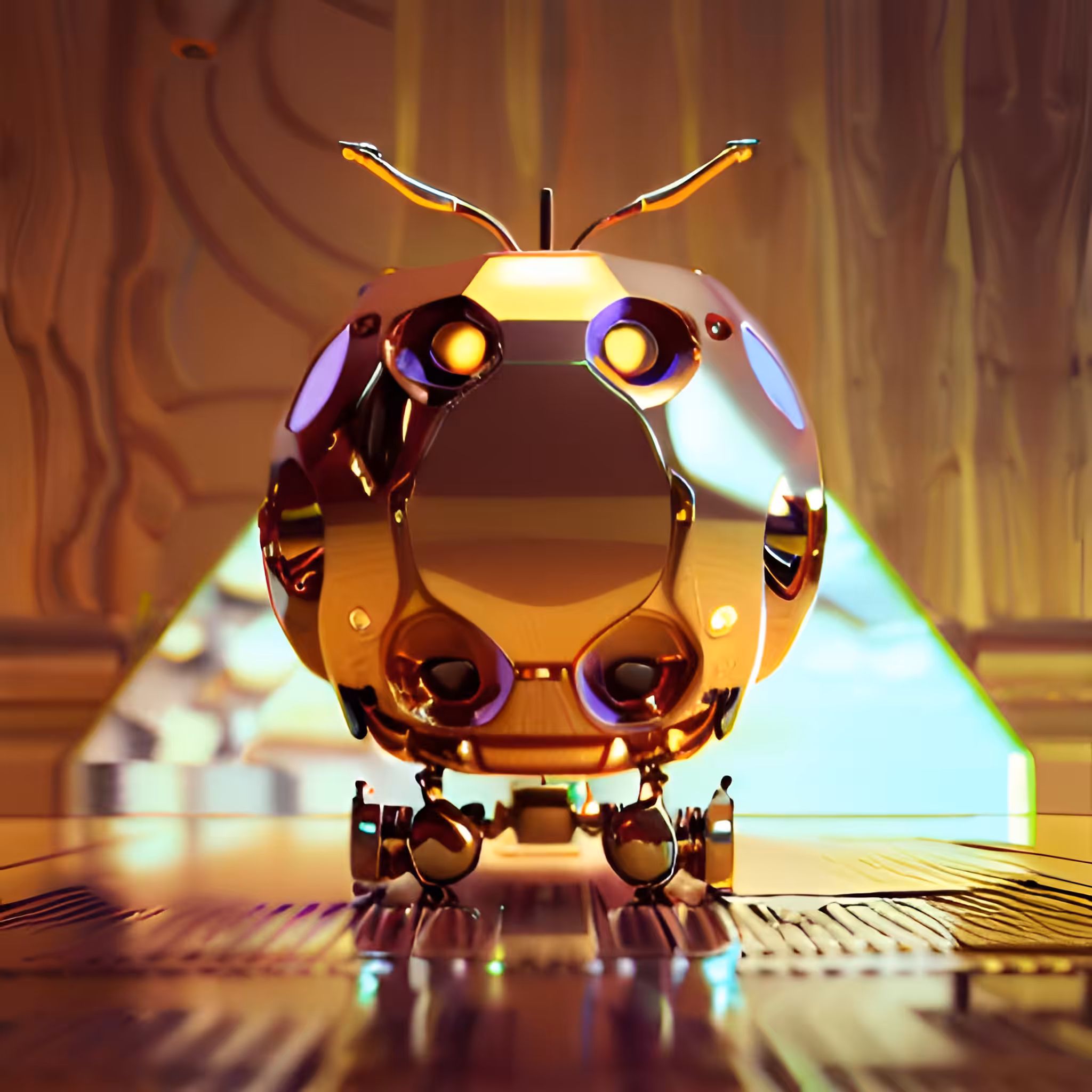 Golden Robotic Apples #58