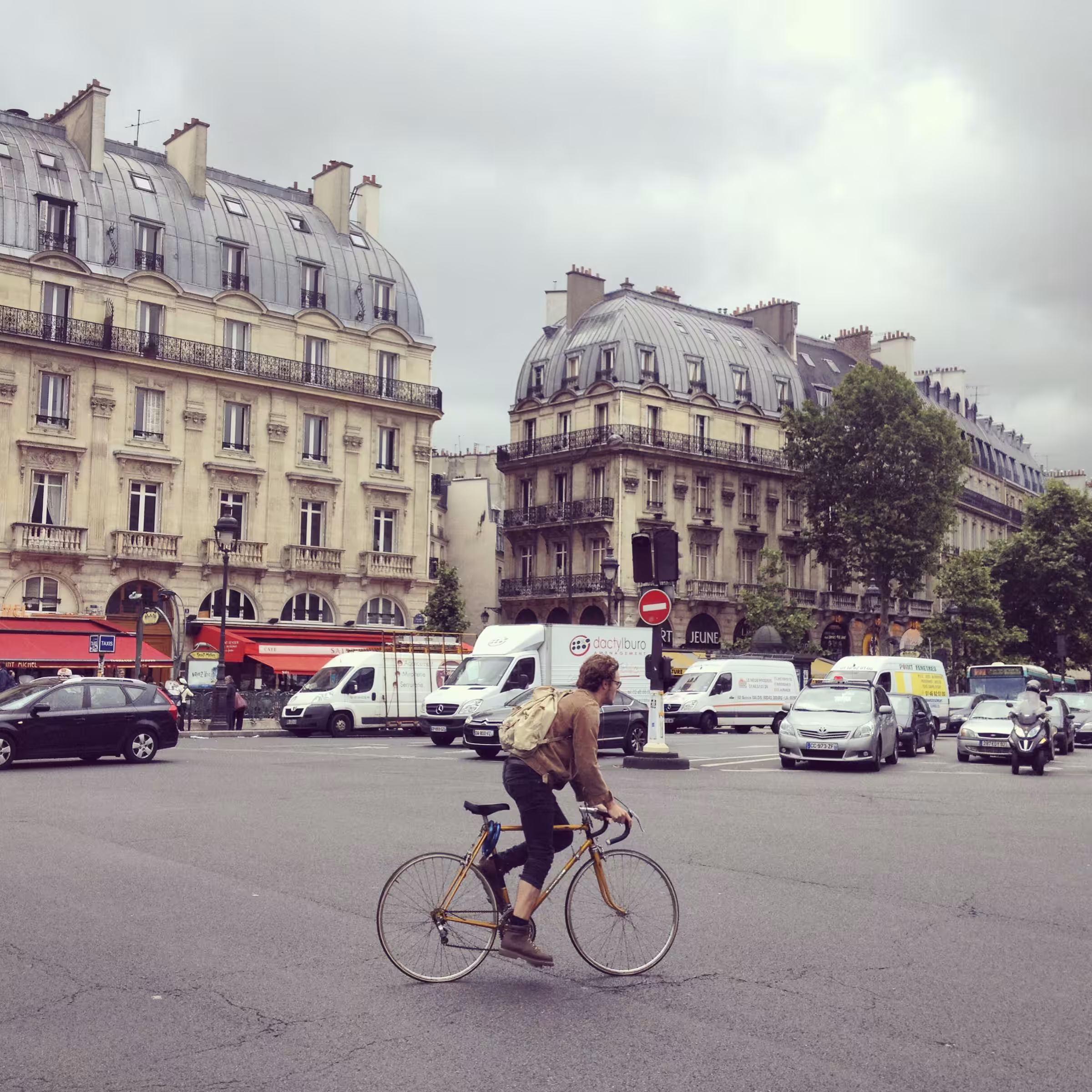 On the Boulevard Saint-Michel