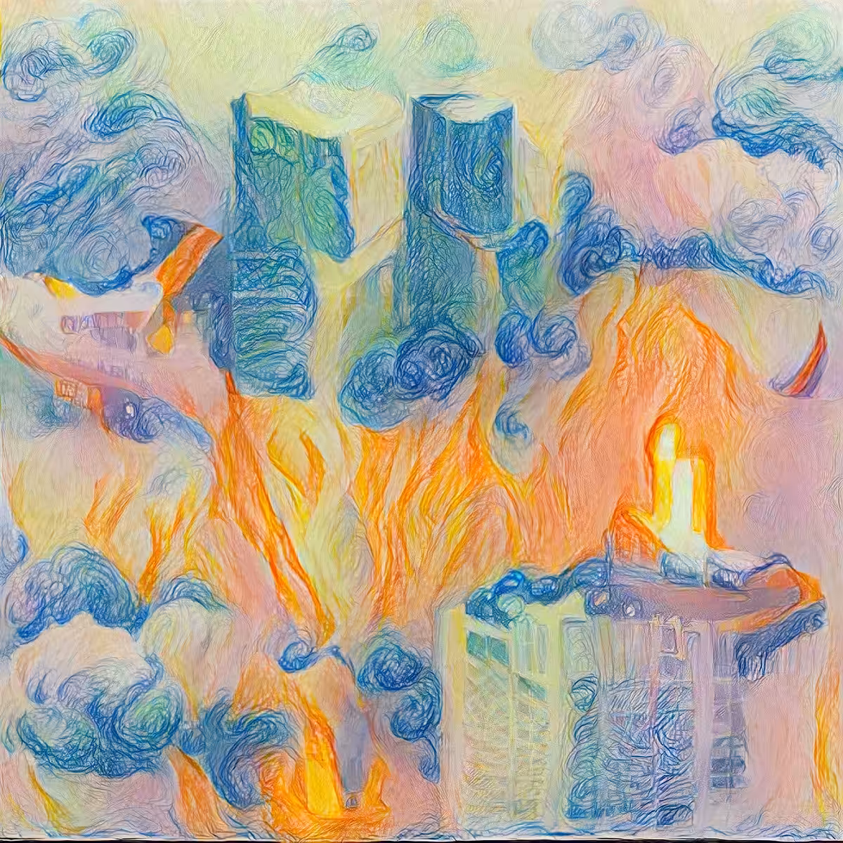 Buildings on Fire