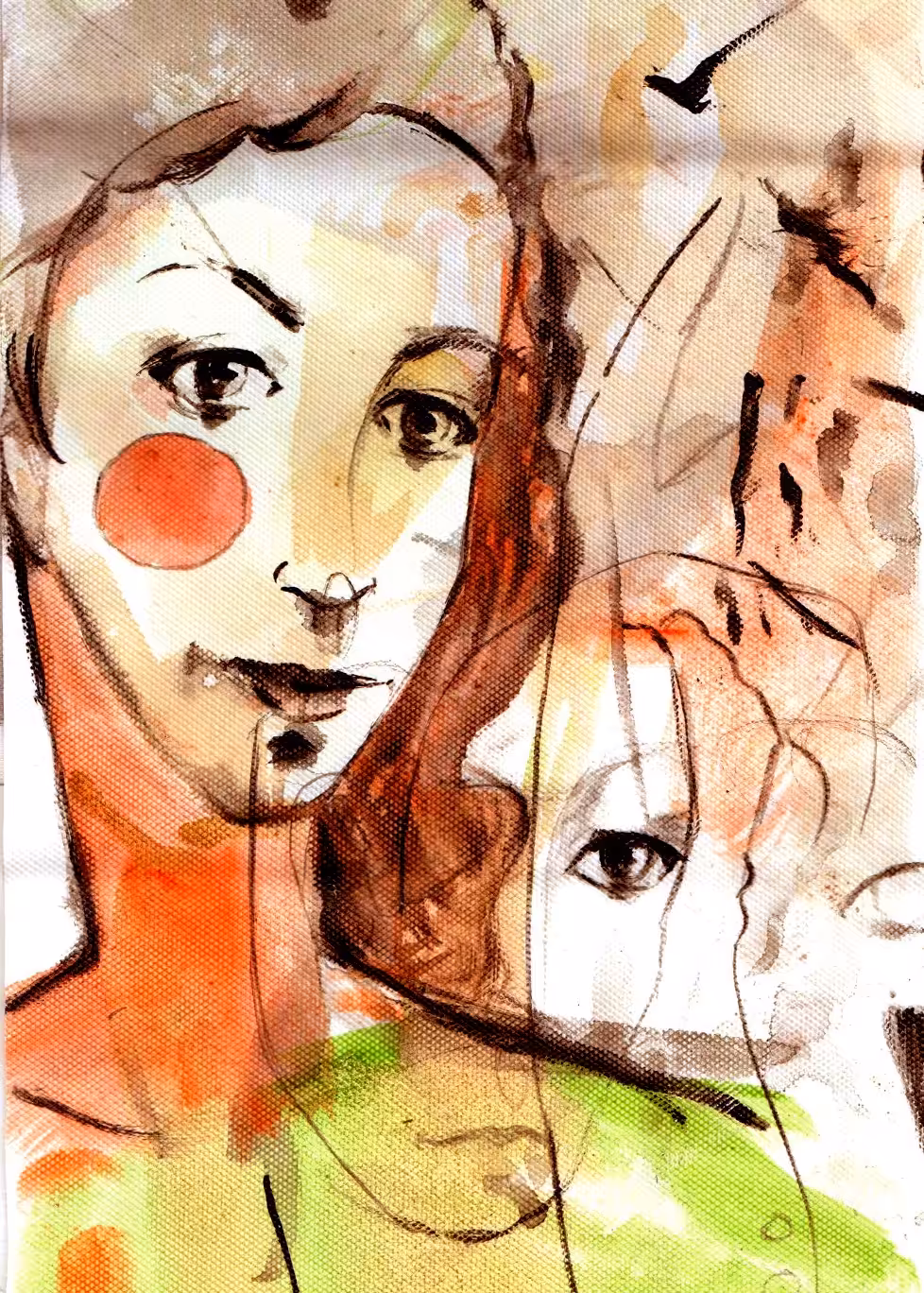 etude for portrait of my sis 