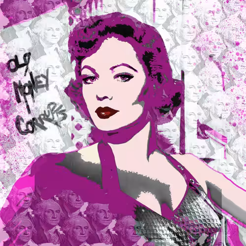 OLD MONEY CORRUPTS (PINK PIN-UP)