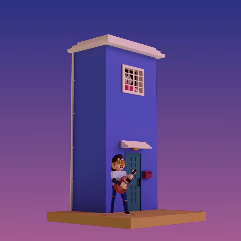 GHF#001---A Guitar Boy and Angry lady.
