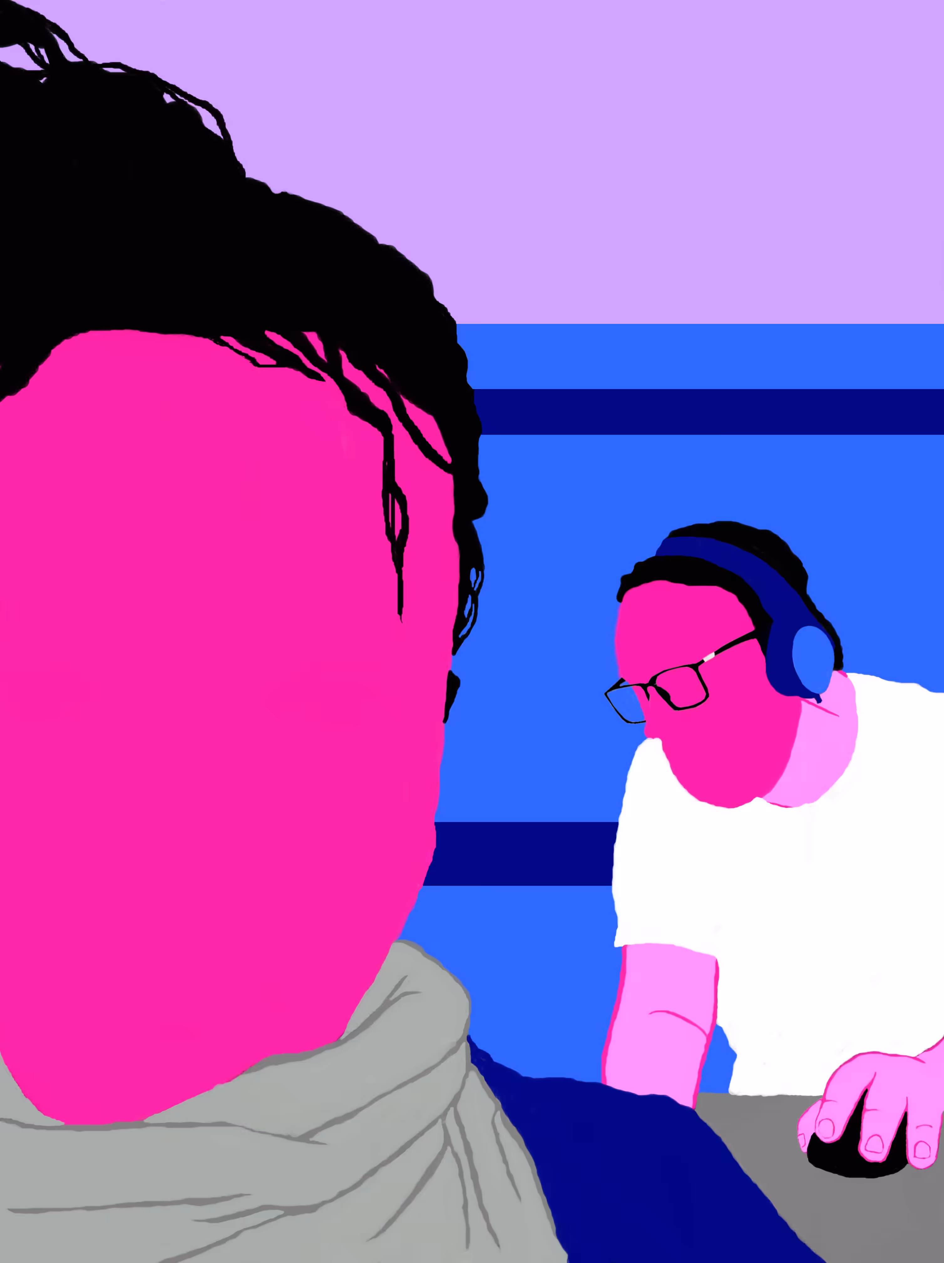 Me and my brother using the laptop