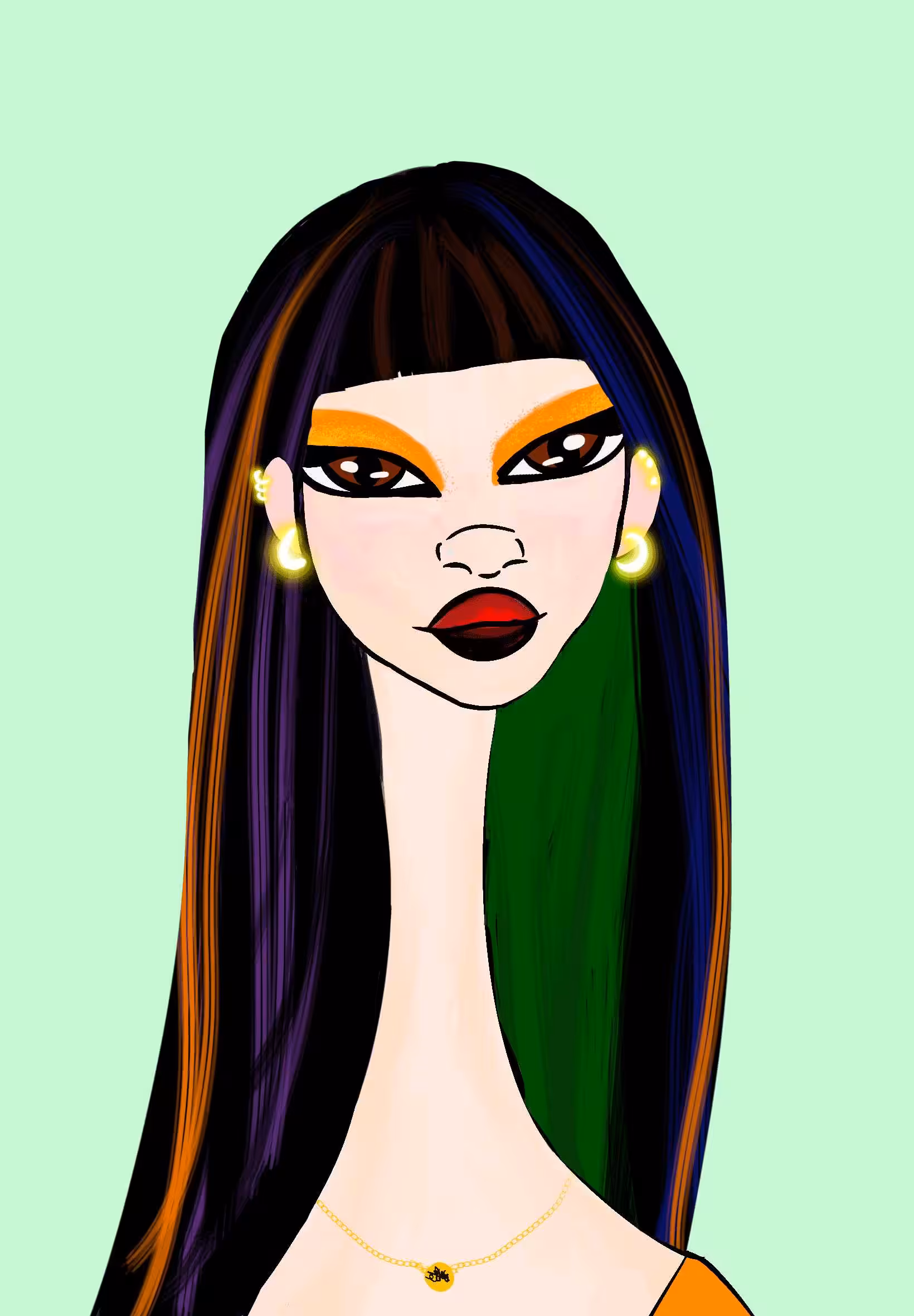 Long Neckie Lady #321