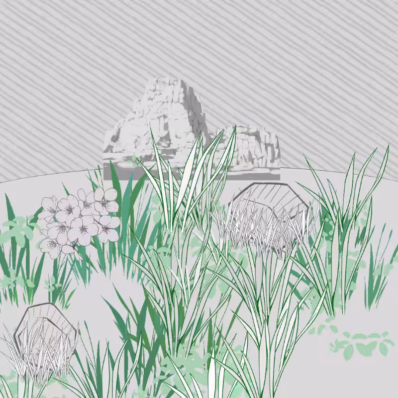 Wild Grass and Rubble #12
