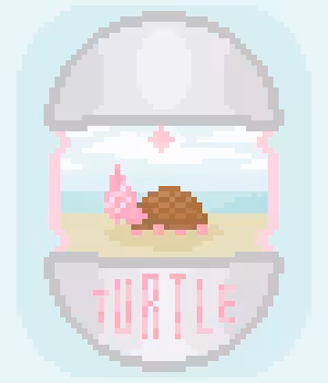 TURTLE 'PINK CRYSTAL'