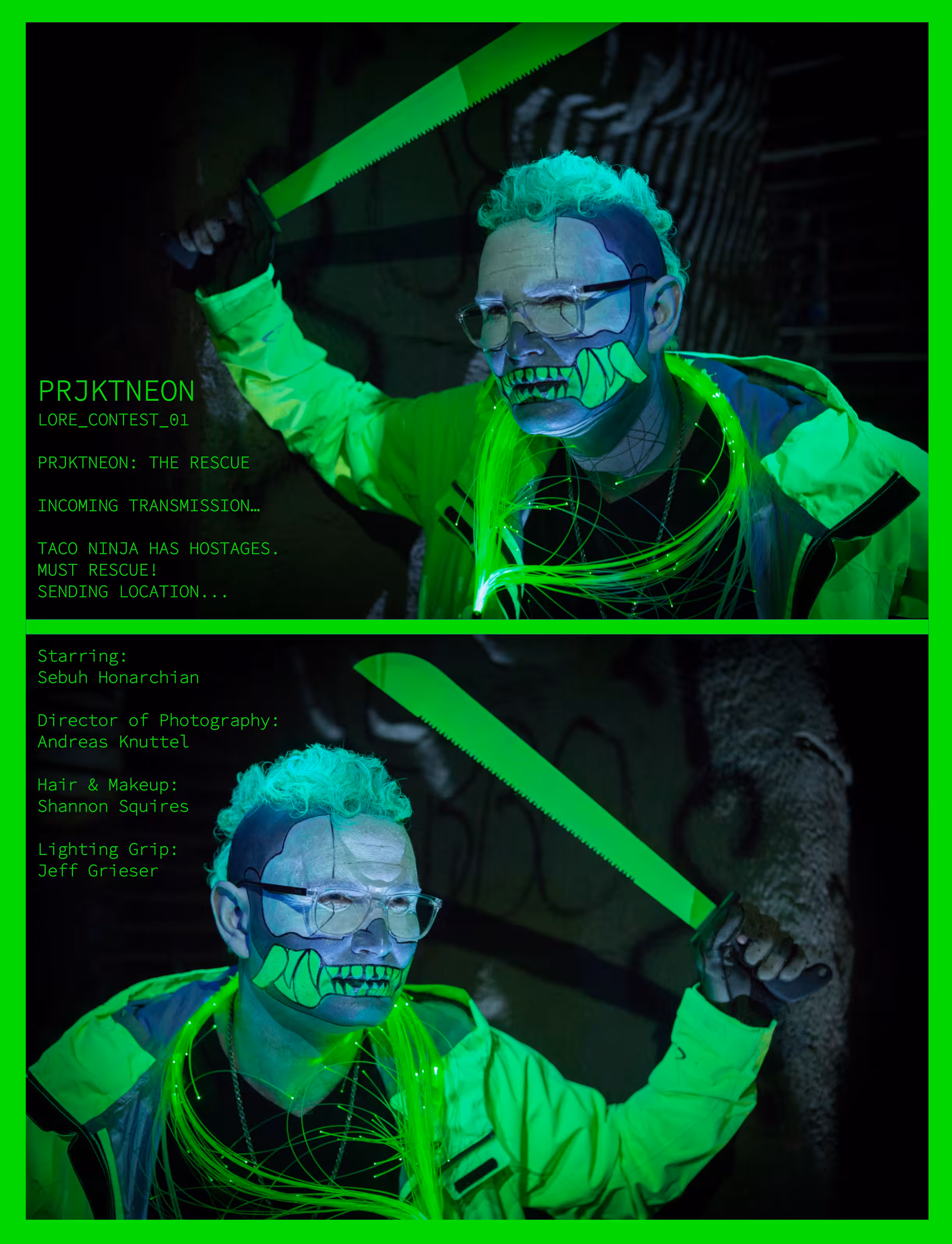 LORE_CONTEST_01: PRJKTNEON: THE RESCUE
