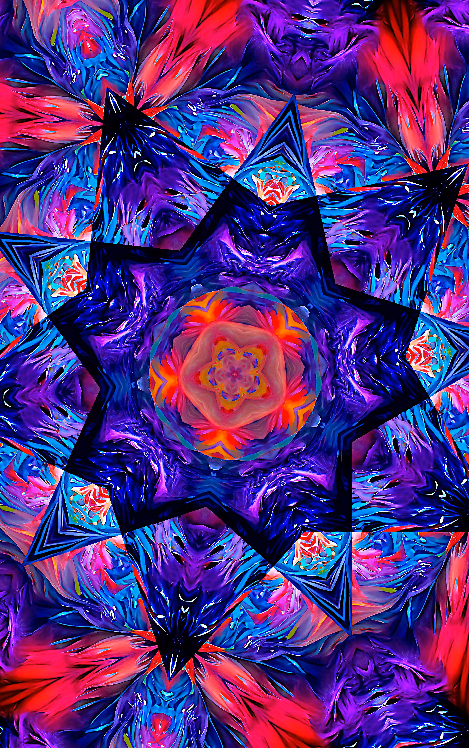 AI Kaleidoscopes - Dancing Star