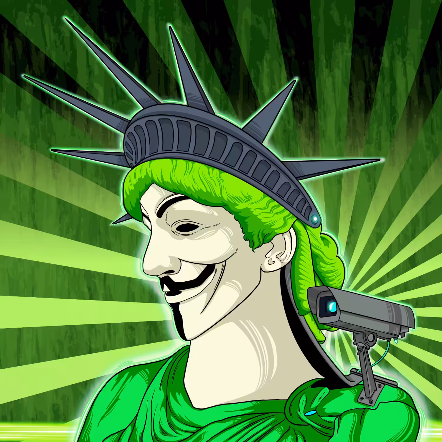Your Liber?y (Hackers Green Triforce Short)