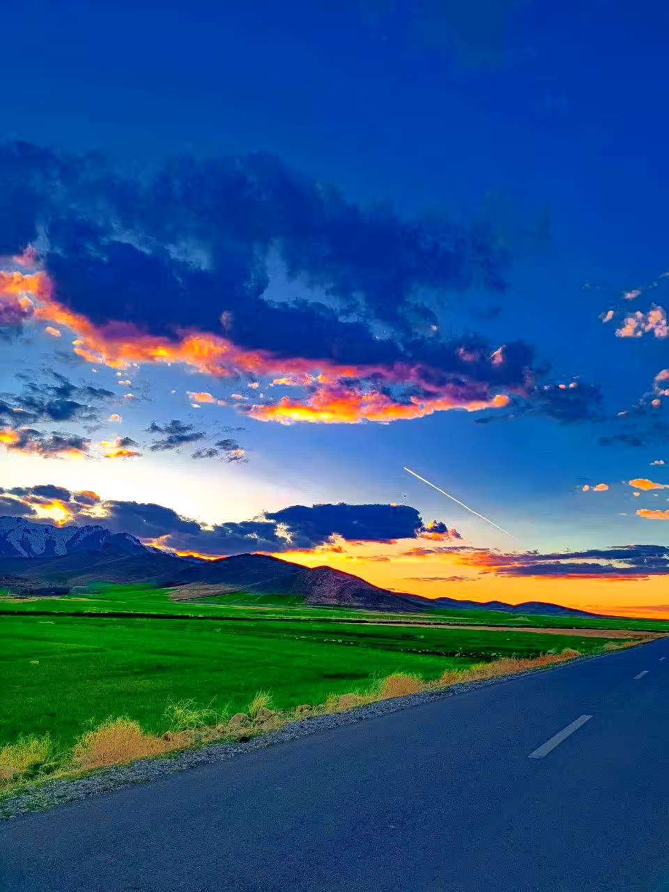 The Happy Valley: Heavenly Ascent at Sunset