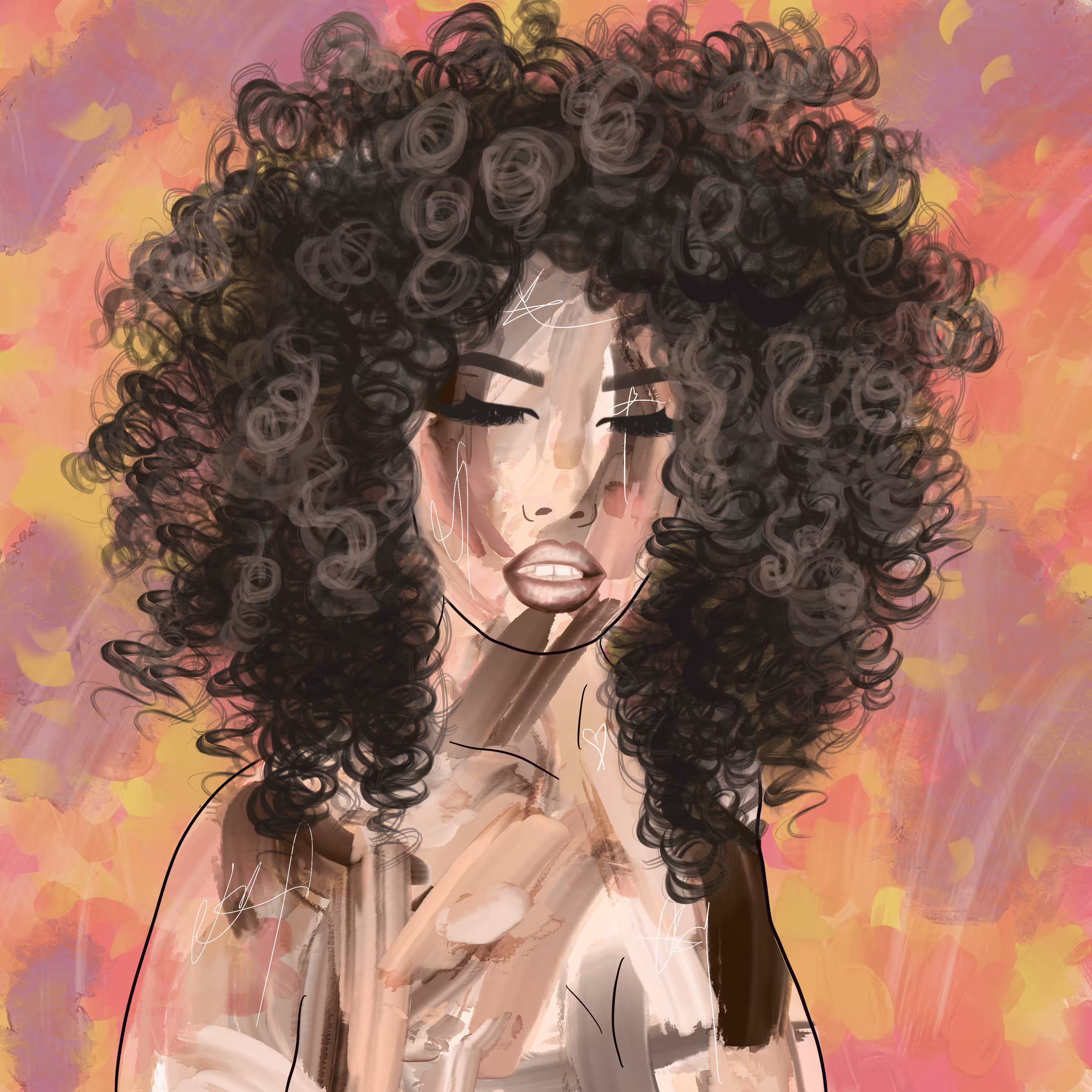 Curly Goddess #013