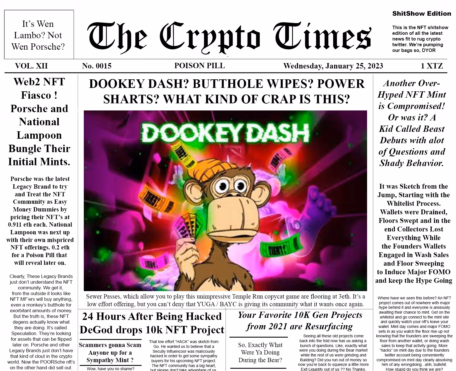 The Crypto Times 0015 - NFT ShitShow