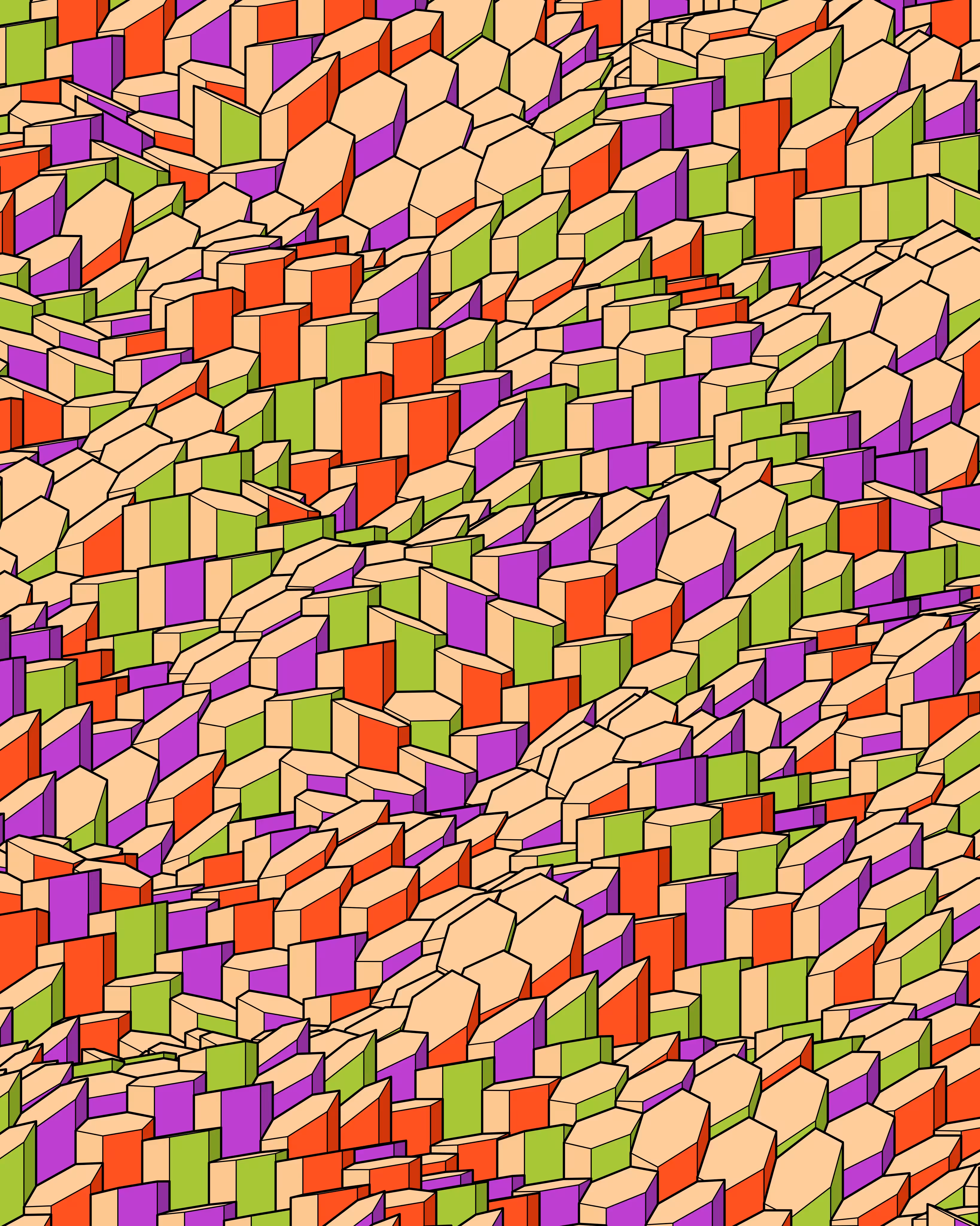Hexagones Landscape #330