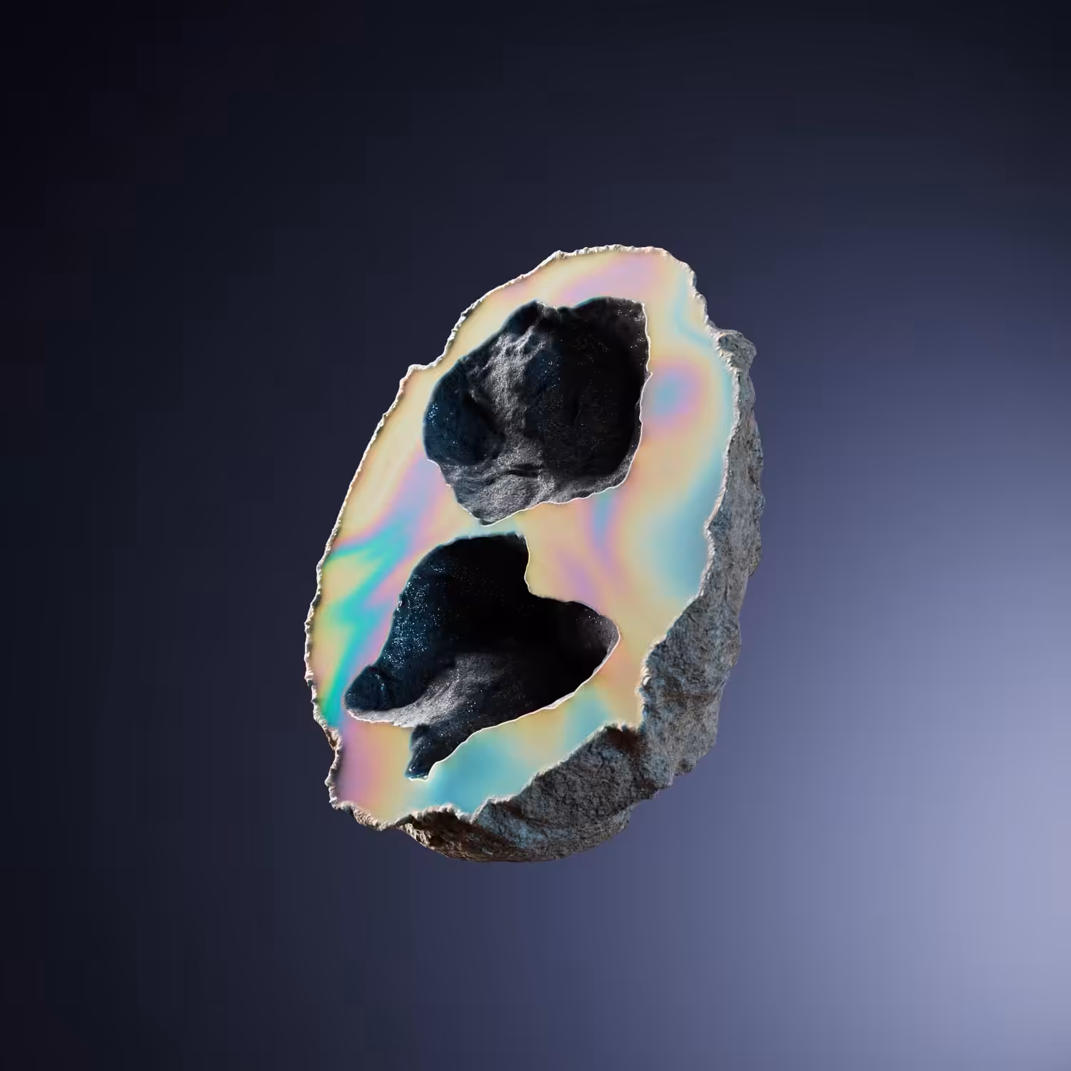 Alien mineral egg