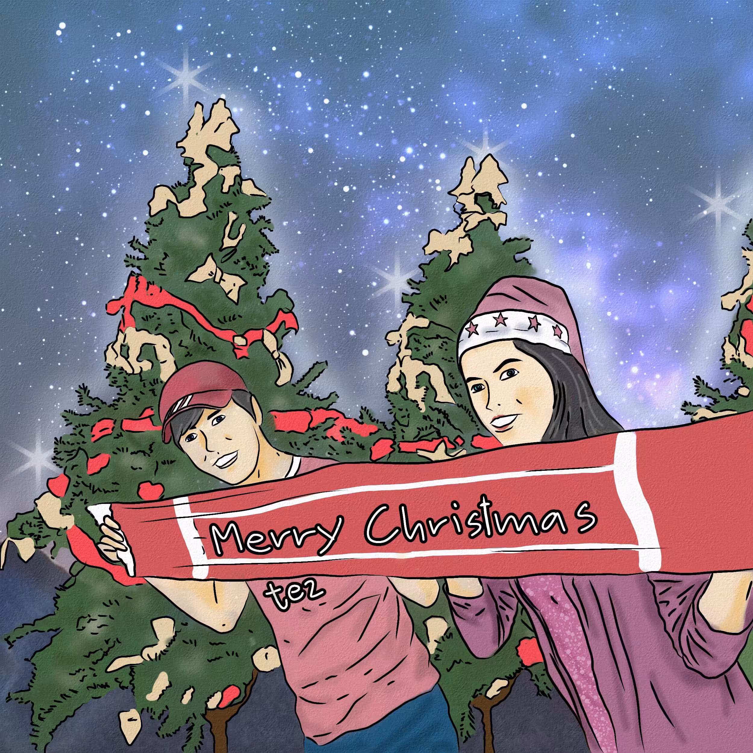 Joyful together Merry Christmas