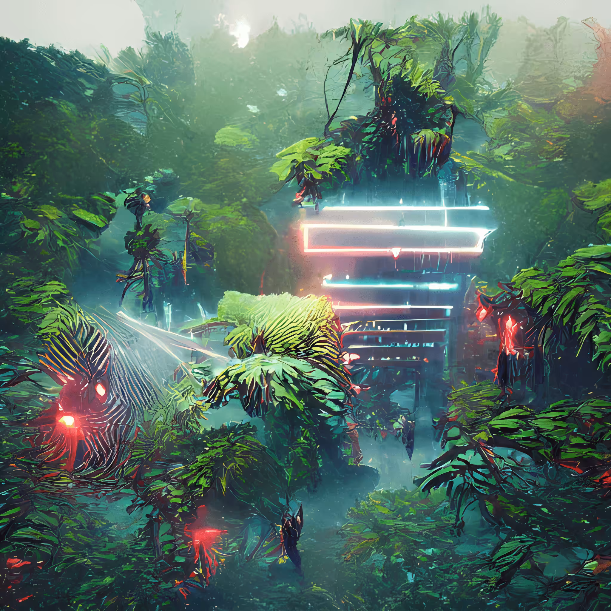 Dystopian Cybernetic Forest