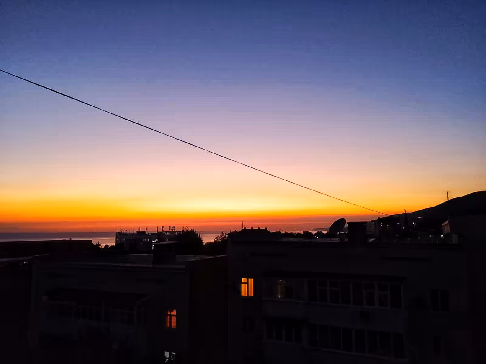 "sunset"