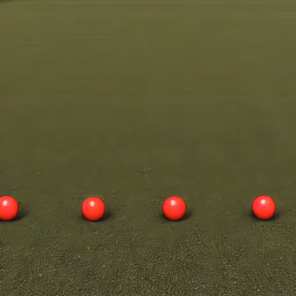 "three balls thrown in the air to get a straight line" attempt #9