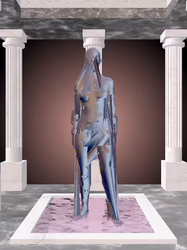 HeavenComputer: The Phone Calling Stealth Dark Blue Woman #7290