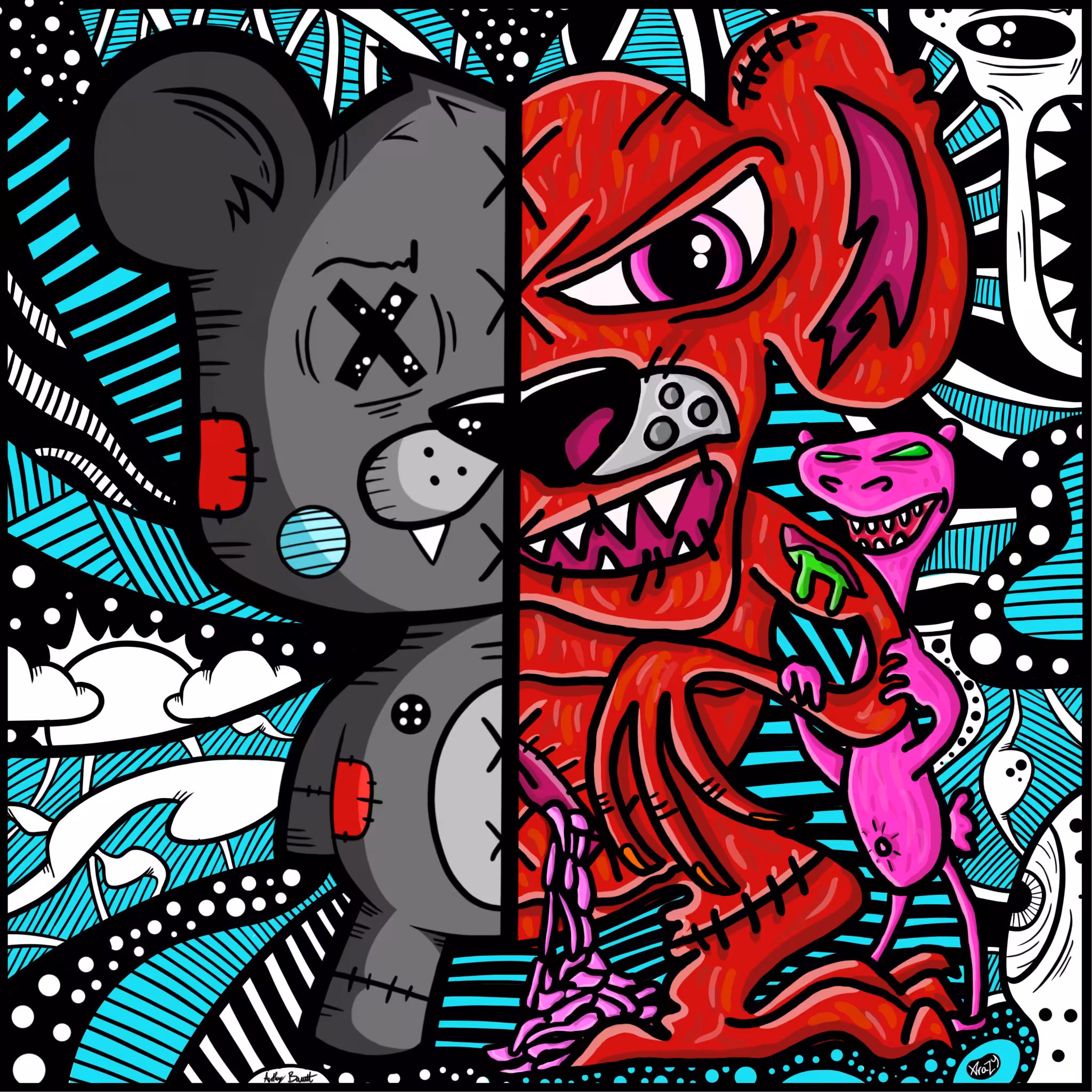 Bear monster collab
