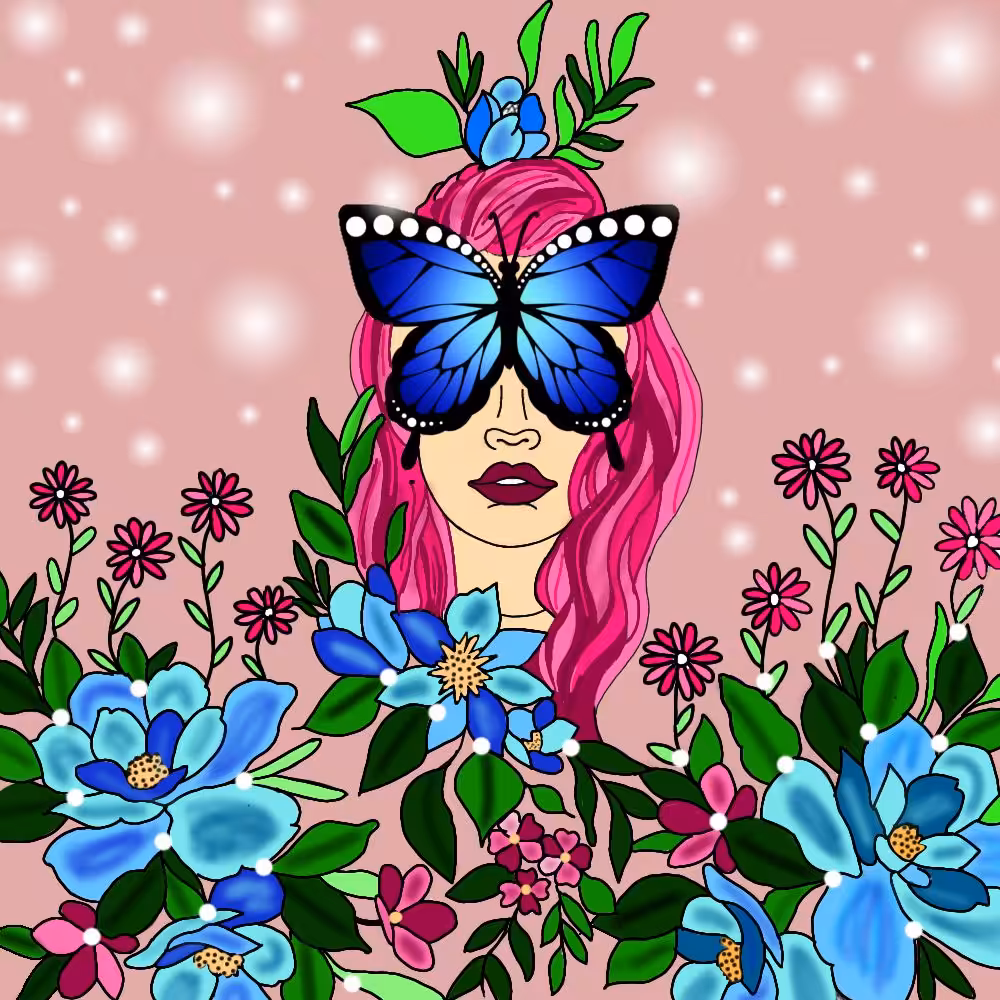 Rosy butterfly