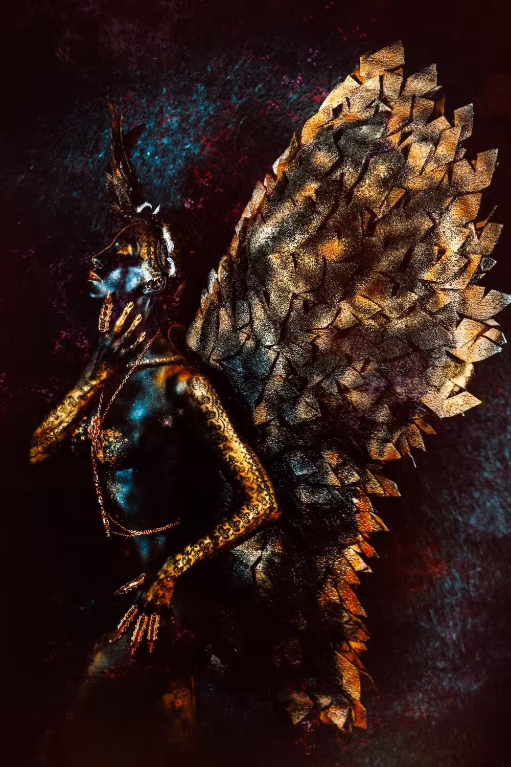 Her wings are black and Her soul is free
