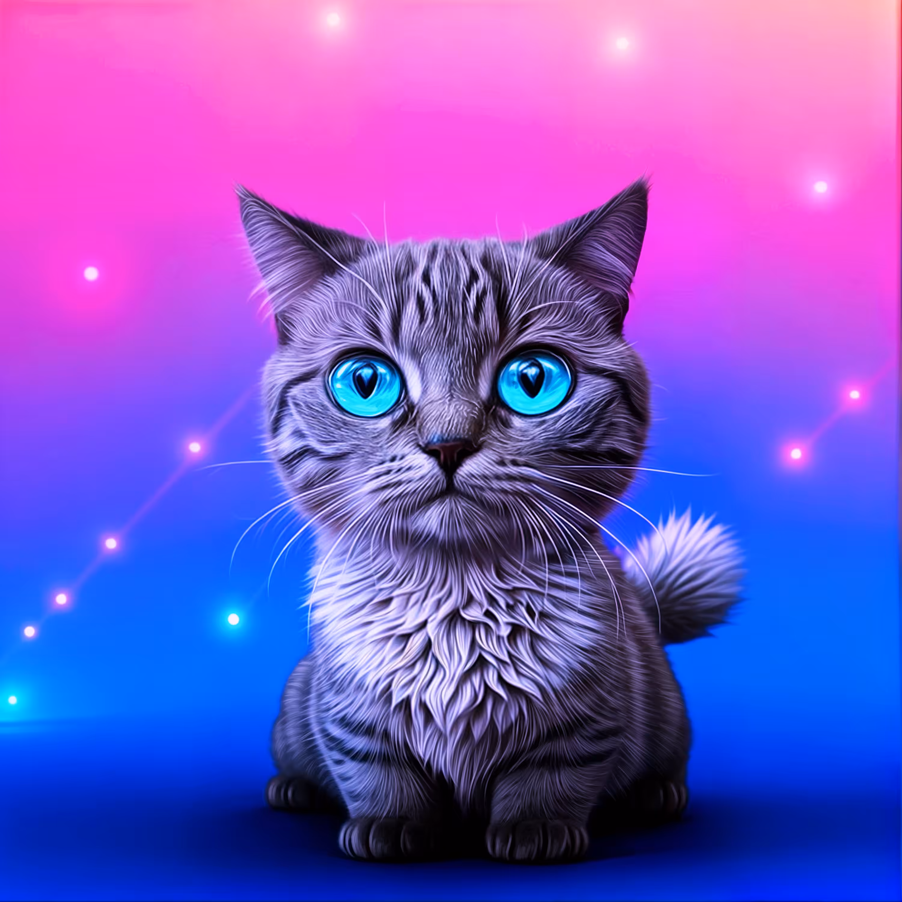 Neon kitten