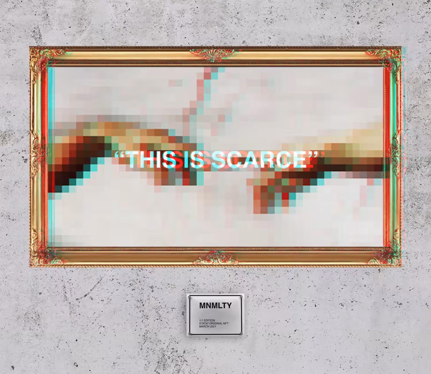 "THIS IS SCARCE"
